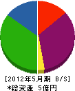 京都麻業 貸借対照表 2012年5月期