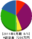 塩尻管業 貸借対照表 2011年6月期