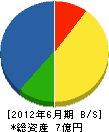 浜田組 貸借対照表 2012年6月期