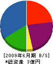中田建築 貸借対照表 2009年6月期