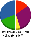 西日本グリーンメンテナンス 貸借対照表 2012年6月期