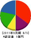 大坂塗装工業所 貸借対照表 2011年9月期