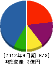 齋藤商会 貸借対照表 2012年9月期