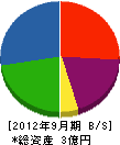 長崎テクノ 貸借対照表 2012年9月期