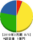志賀プラントサービス 貸借対照表 2010年3月期