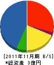 サン・タナカ 貸借対照表 2011年11月期
