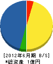 秀嶋建設 貸借対照表 2012年6月期