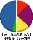 澤武電機商会 貸借対照表 2011年4月期