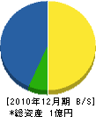 岡田建設 貸借対照表 2010年12月期