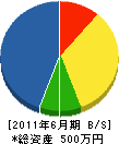 永瀬造園 貸借対照表 2011年6月期