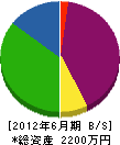 松田造園建設 貸借対照表 2012年6月期