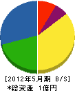 渡辺眞工務店 貸借対照表 2012年5月期