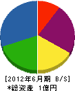 タケダ電業 貸借対照表 2012年6月期