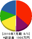 井本電機 貸借対照表 2010年7月期