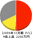 川征電気商会 損益計算書 2009年12月期