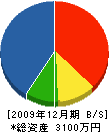 井口塗料 貸借対照表 2009年12月期