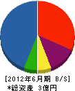 ヤシマ建設 貸借対照表 2012年6月期