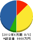 戸塚電工 貸借対照表 2012年6月期