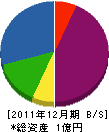 丸大大島建設 貸借対照表 2011年12月期