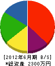 菅憲土木 貸借対照表 2012年6月期