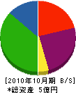 森川工務店 貸借対照表 2010年10月期