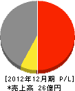 矢田工業 損益計算書 2012年12月期