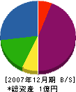 中川組 貸借対照表 2007年12月期