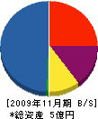 吉孝土建 貸借対照表 2009年11月期