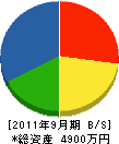 新狭山ガーデン 貸借対照表 2011年9月期