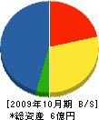 九州環境建設 貸借対照表 2009年10月期