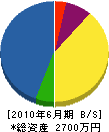 石川造園 貸借対照表 2010年6月期