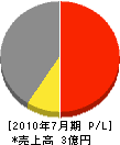 竹内クレーン工業 損益計算書 2010年7月期