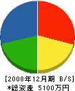 坂根産業 貸借対照表 2008年12月期