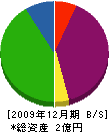 岡本電気商会 貸借対照表 2009年12月期
