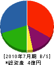 京葉マルゼン 貸借対照表 2010年7月期