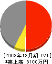 三井土建 損益計算書 2009年12月期