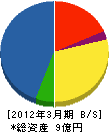 藤交商事 貸借対照表 2012年3月期