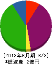松尾工業 貸借対照表 2012年6月期