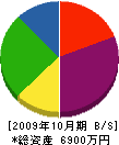 田巻造園土木 貸借対照表 2009年10月期