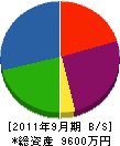 聖輝電設 貸借対照表 2011年9月期