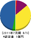丸松 貸借対照表 2011年7月期