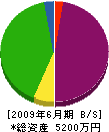 宮崎建設 貸借対照表 2009年6月期