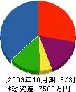 東海建設 貸借対照表 2009年10月期
