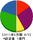 井上土木 貸借対照表 2011年6月期