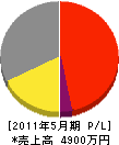彩色設計 損益計算書 2011年5月期