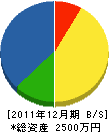 竹之下電工 貸借対照表 2011年12月期