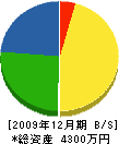 池田工務店 貸借対照表 2009年12月期