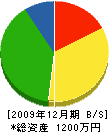 秦鉄工所 貸借対照表 2009年12月期