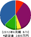 大嶋工業 貸借対照表 2012年6月期