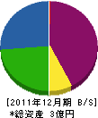 三栄工業 貸借対照表 2011年12月期